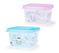 Sanrio Mini Contenitore Alimenti Set 2pz Hello Kitty Cinnamoroll My Melody...