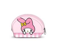 Sanrio My Melody Cute-Portamonete Ovale Casual, Rosa, 12 x 9 cm