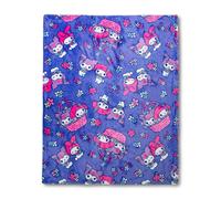 Sanrio My Melody E Kuromi Fiore Cestini Sherpa Coperta 127x152cm