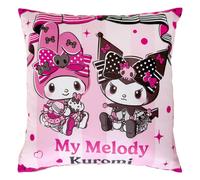 Sanrio Pink Black Party Series Pillow Kuromi & My Melody 35 x 35 cm