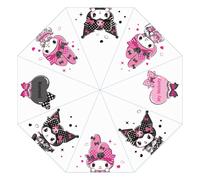 Sanrio Pink Black Party Series Umbrella Kuromi & My Melody Transparent