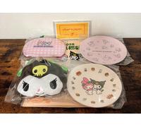 Sanrio x MOS BURGER LUCKY BAG KUROMI Bag Plates Pouch Set di 4 NUOVO