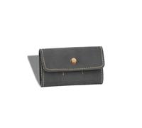 SANRLO Borsa compatta per plettro per chitarra, in pelle PU, con ciondolo piccolo, per viaggi e uso quotidiano, grigio