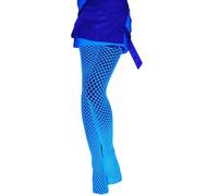 Sanrlo Calze, calze a rete da donna che si illuminano al buio, calze a rete incandescenti, collant a rete bianchi a vita alta, Bluray CUHK apre f#, M-3XL