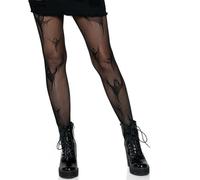 Sanrlo Calzini, calze a rete modellate, leggings a vita alta, calze a rete da donna, calze a rete a coscia, corvo#, S-3XL