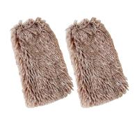 Sanrlo Calzini, scaldamuscoli in peluche da donna, accoglienti, invernali, spessi e pelosi, coprivivivande termici, caldi e senza piedi, Marrone chiaro#, Length: about 30cm