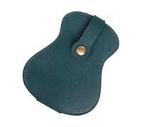 SANRLO Custodia per plettri per chitarra, in pelle PU, organizer per plettro per chitarra, Verde
