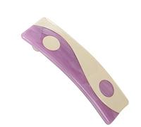 SANRLO Fermagli per capelli, fasce per capelli, accessori per capelli da donna, automatici per Chi, fermacapelli retrò retrò quadrato acetato Yin Yang Fermagli per coda di cavallo per Gir