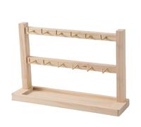 SANRLO Portachiavi, multiuso, espositore portatile in legno massello, per uso domestico e ufficio