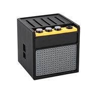 SANRLO Scatola per plettri per chitarra a forma di altoparlante, organizer per plettri, contenitore per chitarristi principianti, B