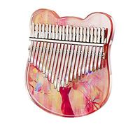 SANRLO Strumenti musicali, Kalimba professionale 17/21 tasti, pianoforte da pollice con istruzioni di studio e martello accordo, pianoforte da dito in acrilico, per bambini principianti