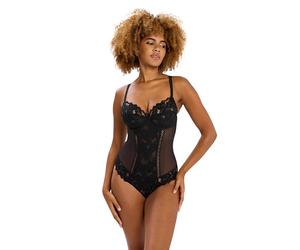 Sans Complexe 20564 Women's Arum Black Solid Colour Lace Bodysuit One Piece Body 38DD
