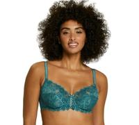 SANS COMPLEXE 70564 HRT C80 Reggiseno a Coppa Intera in Pizzo con Ferretto, Semi-Velato, Vert Sapin, 4C Donna