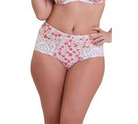 Sans Complexe Amelie Print_40pag76 Boxer Corti, Stampa Floreale Bianca e Rossa, 50-52 Donna