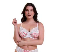 Sans Complexe Amelie Print Reggiseno a Copertura Completa, Stampa Floreale Bianca e Rossa, 5D Donna