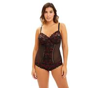 Sans Complexe Arum Lingerie, Nero e Rosso Glitter, 80D Donna
