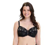 Sans Complexe - Arum - Reggiseno Avvolgente in Pizzo con Ferretto - Classico - Tinta Unita - Donna - Nero - 8E