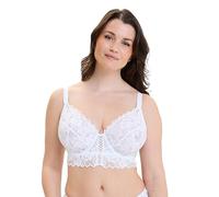 Sans Complexe - Arum - Reggiseno Bustier in Pizzo con Ferretto - Classico - Tinta Unita - Donna - Bianco - 4E