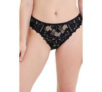 Sans Complexe - Arum - Slip in Microfibra e Pizzo - Classico - Tinta Unita - Donna - Nero - XXL