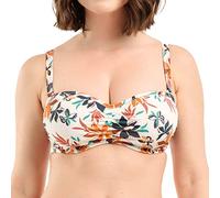 Sans Complexe Bain Staycation Bikini Top, Stampa Floreale in Avorio, 75C Women's