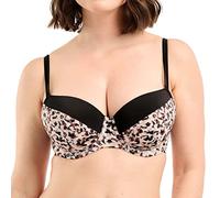 Sans Complexe Bain Sunset Stay Bikini Top, Stampa Animale di Sabbia Nera, 75C Women's