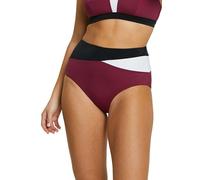 Sans Complexe Beyond The Beach Costume da Bagno, Mutandine a Vita Alta, Colorblock Prugna, 46-48 Donna