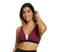 Sans Complexe Beyond The Beach Top Costume da Bagno Senza Ferretto, Colorblock Prugna, 50-52 Donna