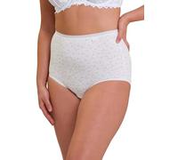 Sans Complexe Classique Coton B_61ah36 Mutande da Uomo, Bianco + Stampa Floreale, 58 (Pacco da 2) Donna