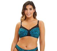 Sans Complexe Complice Reggiseno, Stampa Floreale Blu Smeraldo, 6D Donna
