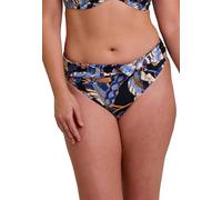 Sans Complexe Fidji Bikini Bottoms, Stampa esotica Nera, 44-48 Donna
