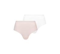 Sans Complexe - Invisible Coton - Confezione da 2 Mutandine in Cotone Senza Cuciture a Vita Alta