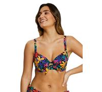 Sans Complexe Island Dream_78aak52 Parte Superiore del Bikini, Floreale Nero, 80C Donna