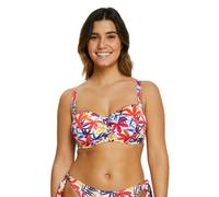 Sans Complexe Island Dream_98fak52 Parte Superiore del Bikini, Floreale Bianco, 75D Donna