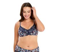 Sans Complexe Flora Reggiseno a Copertura Completa, Stampa Floreale Blu e Pallido Rosa, 6D Donna