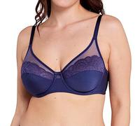 Sans Complexe So Feminine Full Coverage Bra, Semi-Velato, Nastro Blu, 3D Women's