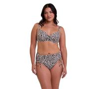 Sans Complexe Samoa Bikini Top, Linen Animal Print, 3F Donna