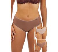 Sans Complexe Simplement Coton B Mutande da Uomo, Marrone + Mocha + Blush Beige, 44 (Pacco da 3) Donna
