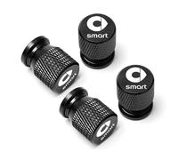SANSANS 4 Pezzi Tappi Auto Gomme per Smart 451 Brabus Smart 453 fortwo forfour, Valvole Pneumatici Tappini Gomme Auto Valvola del Pneumatico Cappuccio Valvola a Prova di Perdita