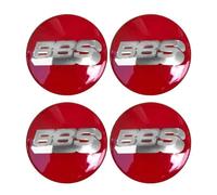 SANSHAOS 4 Pezzi Auto Coprimozzi Adesivo per BBS 56MM 60MM 65MM 70MM 80MM, Tappi Ruota per Auto Impermeabili Antipolvere Auto Decorativo Emblema Accessori,F-60MM