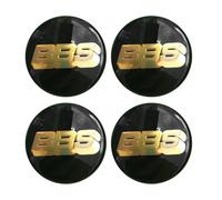 SANSHAOS 4 Pezzi Auto Coprimozzi Adesivo per BBS 56MM 60MM 65MM 70MM 80MM, Tappi Ruota per Auto Impermeabili Antipolvere Auto Decorativo Emblema Accessori,C-60MM