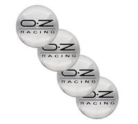 SANSHAOS 4 Pezzi Auto Coprimozzi Adesivo per OZ 65MM, Tappi Ruota per Auto Impermeabili Antipolvere Auto Decorativo Emblema Accessori,B