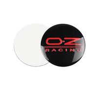SANSHAOS 4 Pezzi Auto Coprimozzi Adesivo per OZ Racing 60mm, Tappi Ruota per Auto Impermeabili Antipolvere Auto Decorativo Emblema Accessori