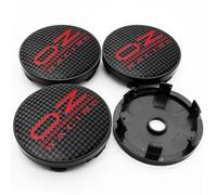 SANSHAOS 4 Pezzi Auto Coprimozzo per OZ Racing (60mm),Coprimozzo del Centro di Rotella Dell'auto Impermeabile Antipolvere Accessori per Lo Styling del Logo Dell'Auto,L