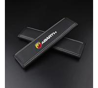 SANSHAOWUDI 2 Pezzi Auto Imbottiture Cinture di Sicurezza per Abarth 595 Abarth 500 Abarth 124 Spider, Copricintura Copri in Pelle Rimovibile per Proteggere Collo e Spalle