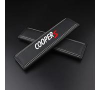 SANSHAOWUDI 2 Pezzi Auto Imbottiture Cinture di Sicurezza per Mini Cooper (R56) 2006-2014, Copricintura Copri in Pelle Rimovibile per Proteggere Collo e Spalle