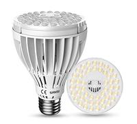 SANSI 24W Lampada LED per Piante Spettro Completo E27 Bianco 300W Equivalente per Coltivazione di Piante da Interno Coltiva la Luce con Alta PPFD 4000K Luci Diurne per Semina e Fruttificazione