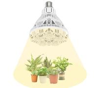 SANSI 24W Lampadina per piante LED E27 per orticoltura da interno, 300W equivalente a spettro completo per la coltivazione di piante (PPF 40 μmol/s, copertura vegetale 2x3 piedi quadrati)