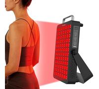 SANSI Lampada a Infrarossi, Luce Rossa Terapia Lampada da 660nm e 850nm con Timer, 84 LED a Doppio Chip, 120W Pannello per Terapia a Luce Rossa con Occhiali Protettivi per Uso Domestico, Sport