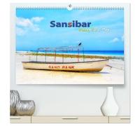 Sansibar - Sonne, Sand, Meer (hochwertiger Premium Wandkalender 2026 DIN A2 quer), Kunstdruck in Hochglanz: Schönheit im Indischen Ozean - Inselgruppe gehörend zu Tansania vor der Küste Ostafrikas.