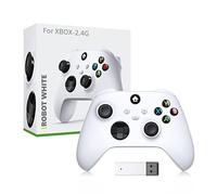 SanSixi Compatibile per X BOX Serise X/S Gamepad Controller con ricevitore wireless 2.4G Maniglia di gioco Rocker anti-scivolo per PC Gamepad Accessori (Giallo)